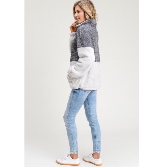 🔥Drew Outdoorsy Two Tone Zipper Pullover, S-XXL - Picture 5 of 8